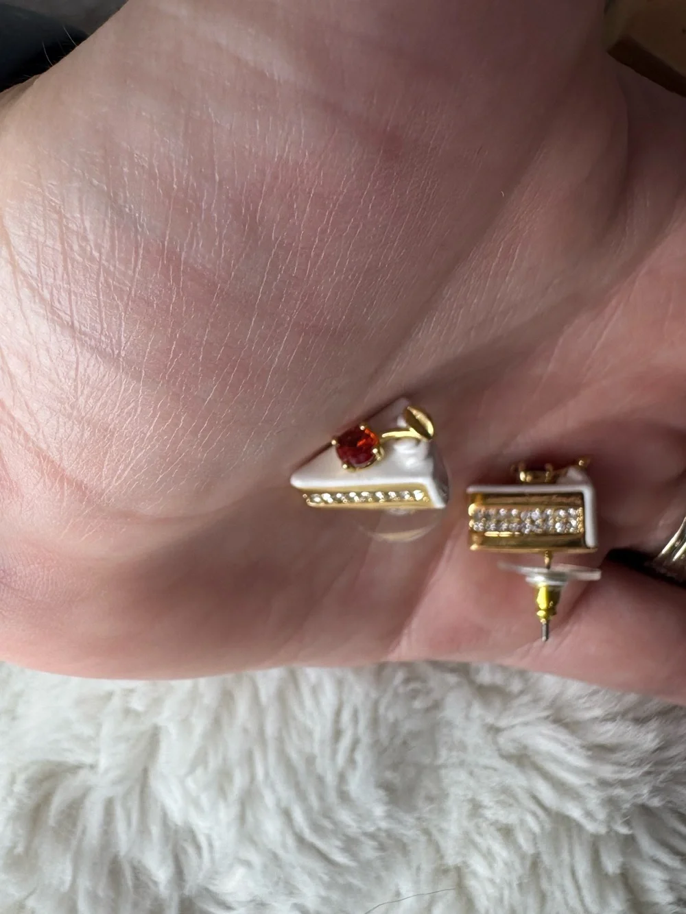 Kate Spade Pastry Shop Cake Crystal Stud Earrings